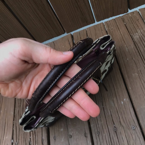 Coach Brown Fabric Hampton Madeline Tote 11557 - Picture 4 of 7